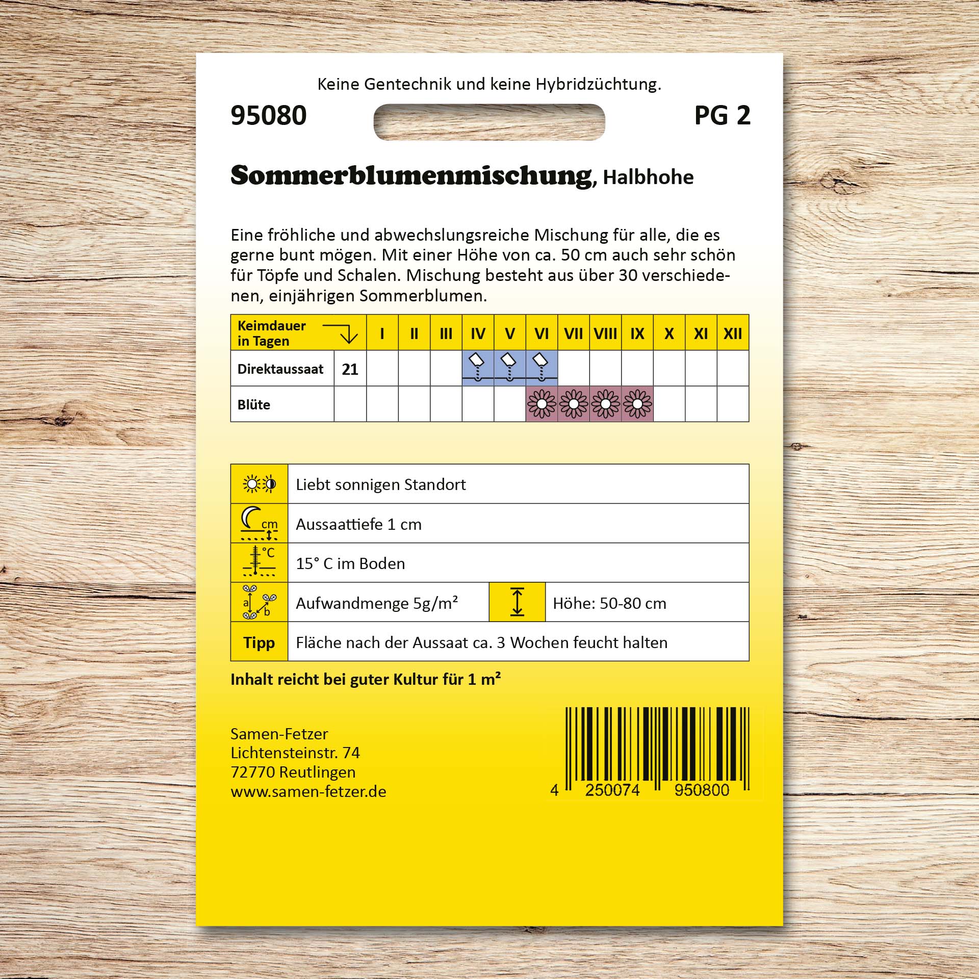 Sommerblumenmischung Halbhohe