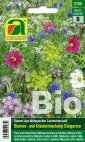 Saatgut-Tüte Bio-Blumenmischung mit bunten einjährigen Blüten (weiß, rosa, pink, gelb, violett) für Bienen und Schmetterlinge