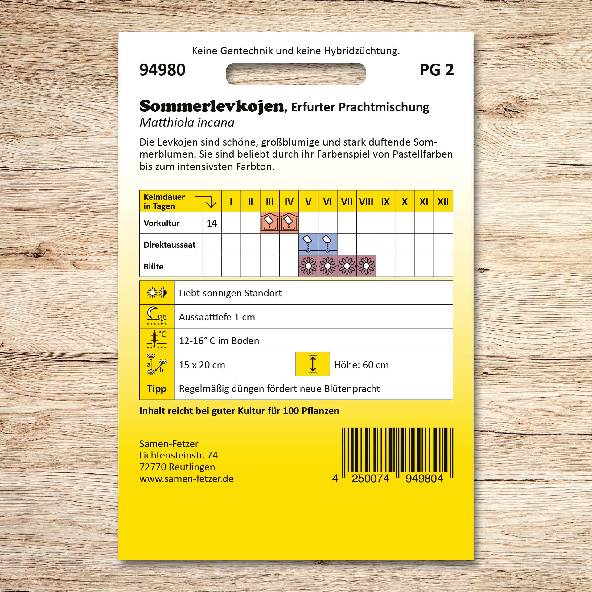 Sommerlevkojen Erfurter Prachtmischung