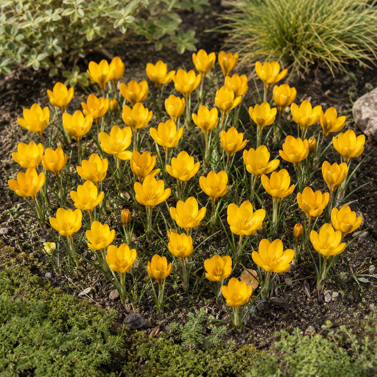 Crocus flavus Goldkrokus