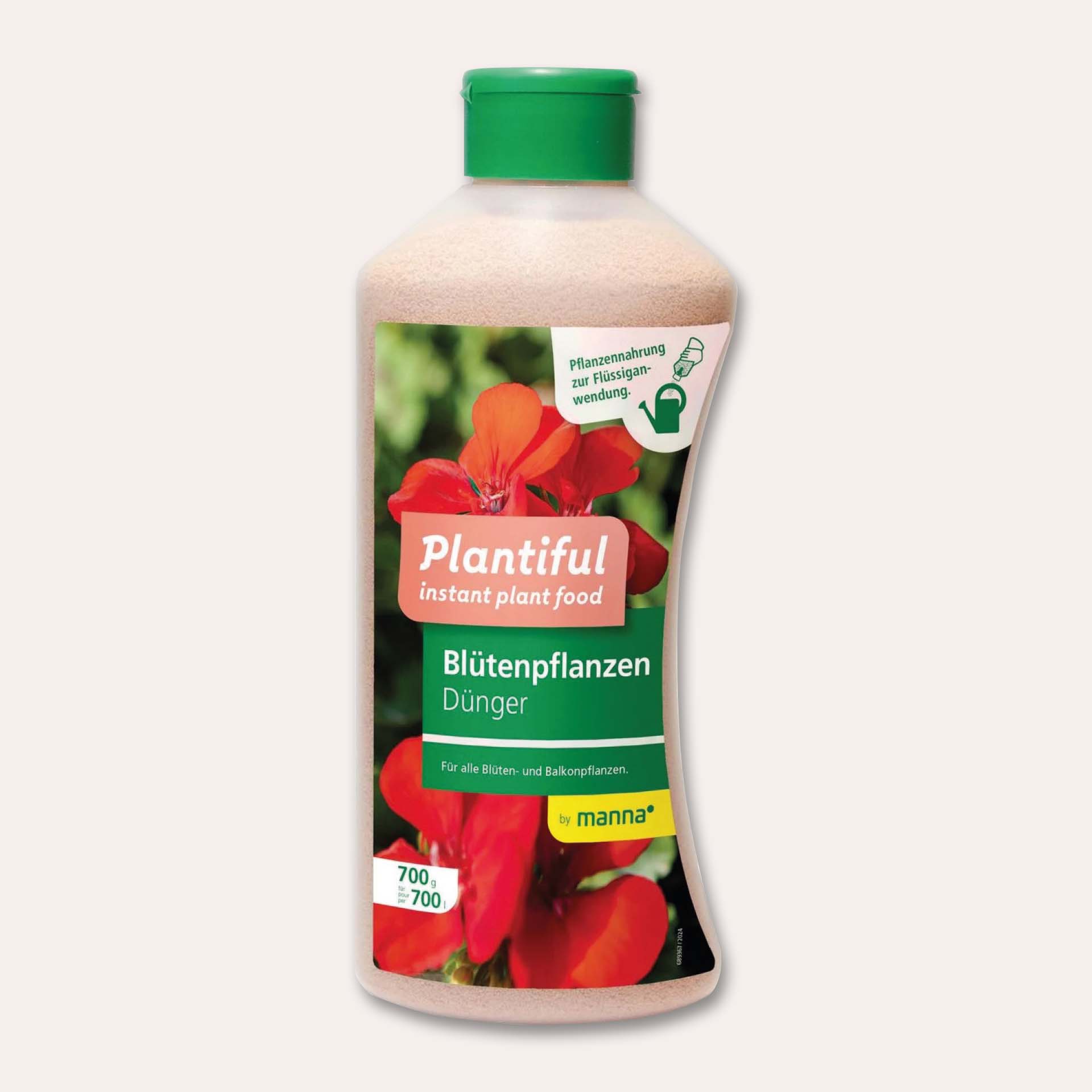 Produktabbildung von Hauert Manna Plantiful Blütenpflanzendünger, Instant Pflanzennahrung für Blüten- und Balkonpflanzen, fördert Wachstum und reiche Blütenpracht