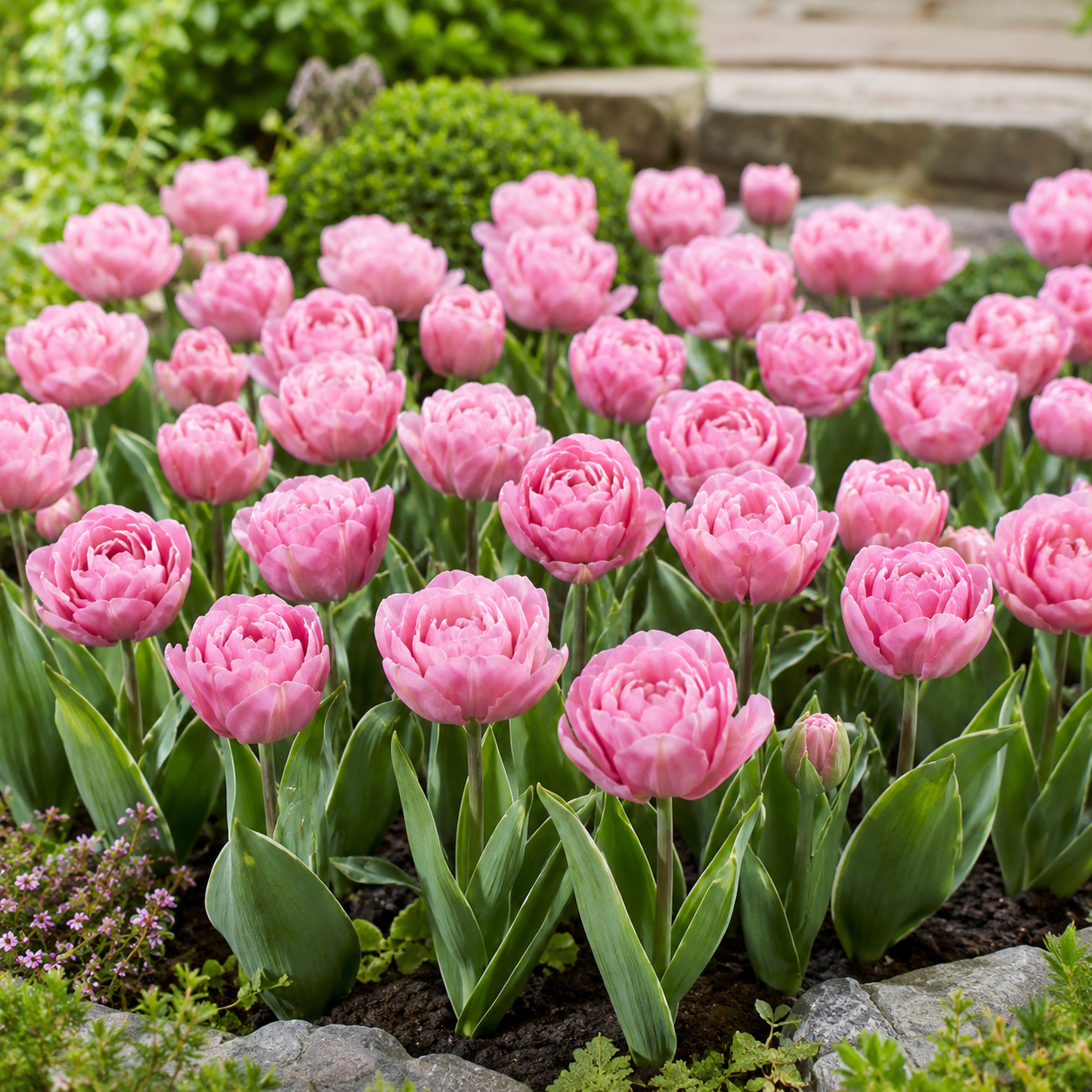 Gefüllte frühe Tulpen Mariage