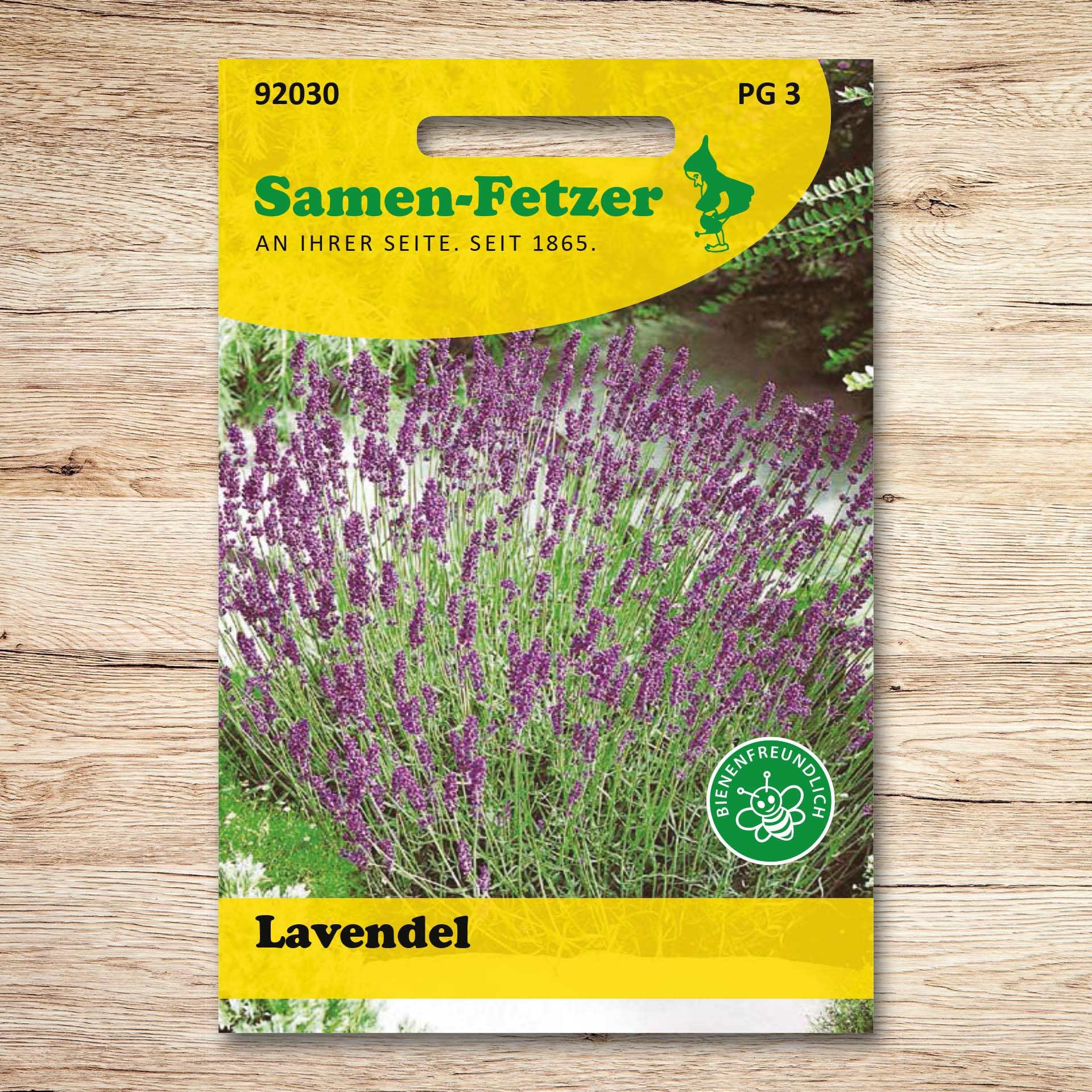 Samen-Fetzer Lavendel Samen, blühender Lavendel mit violetten Blütenähren – bienenfreundliche, ausdauernde Gewürz- und Heilpflanze für Garten und Rosenbeete