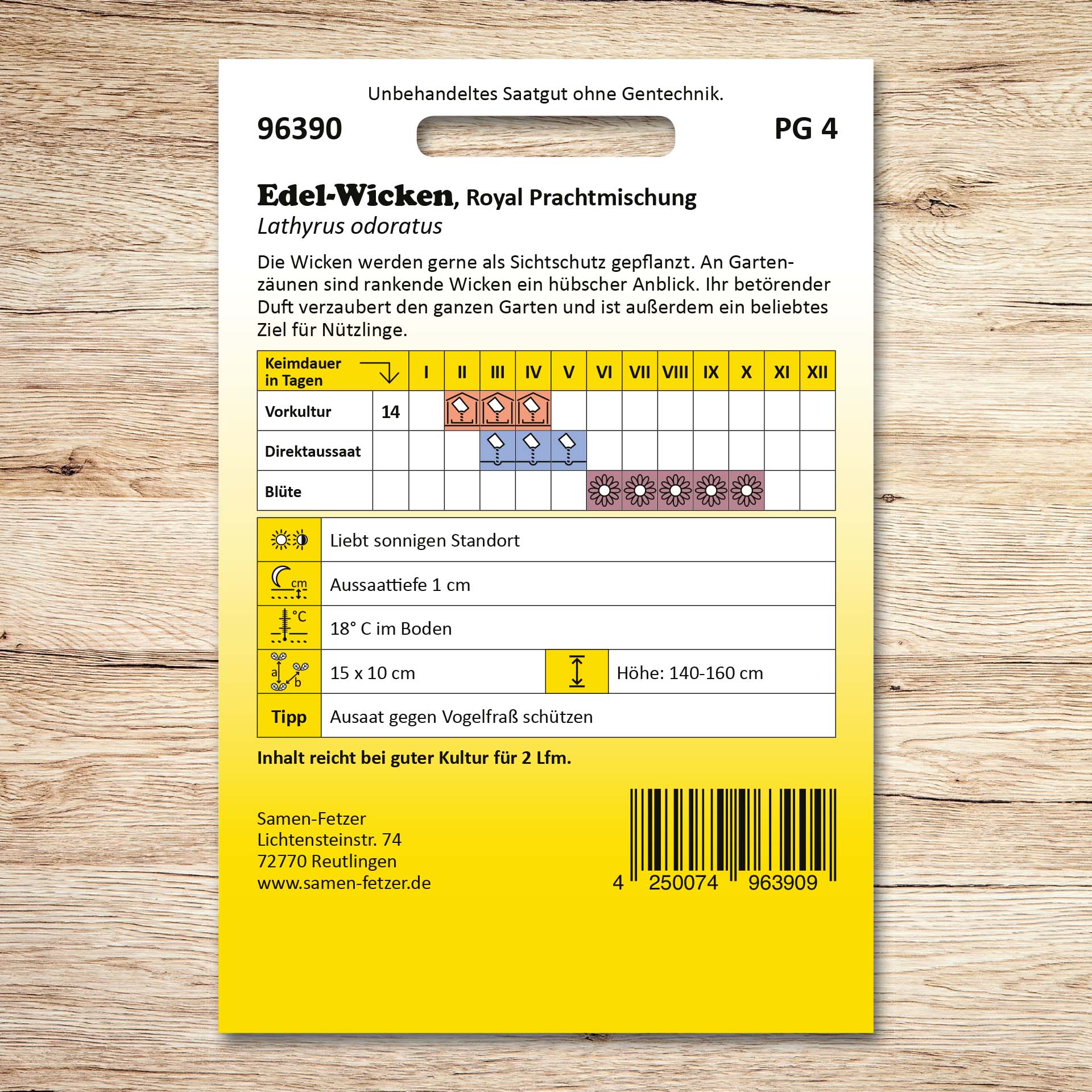 Edel-Wicken Royal Prachtmischung
