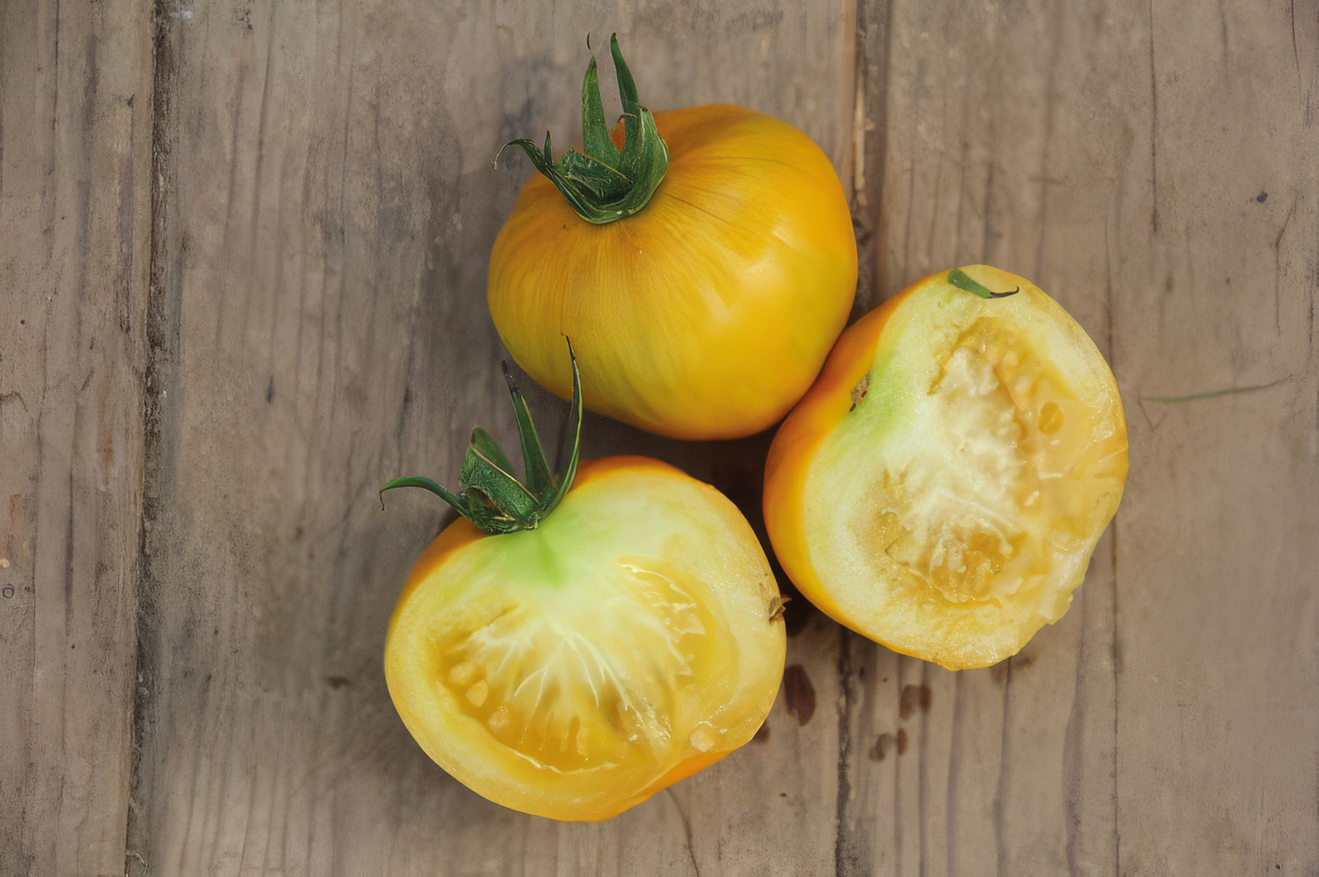 Fleischtomate Gelbes Zebra