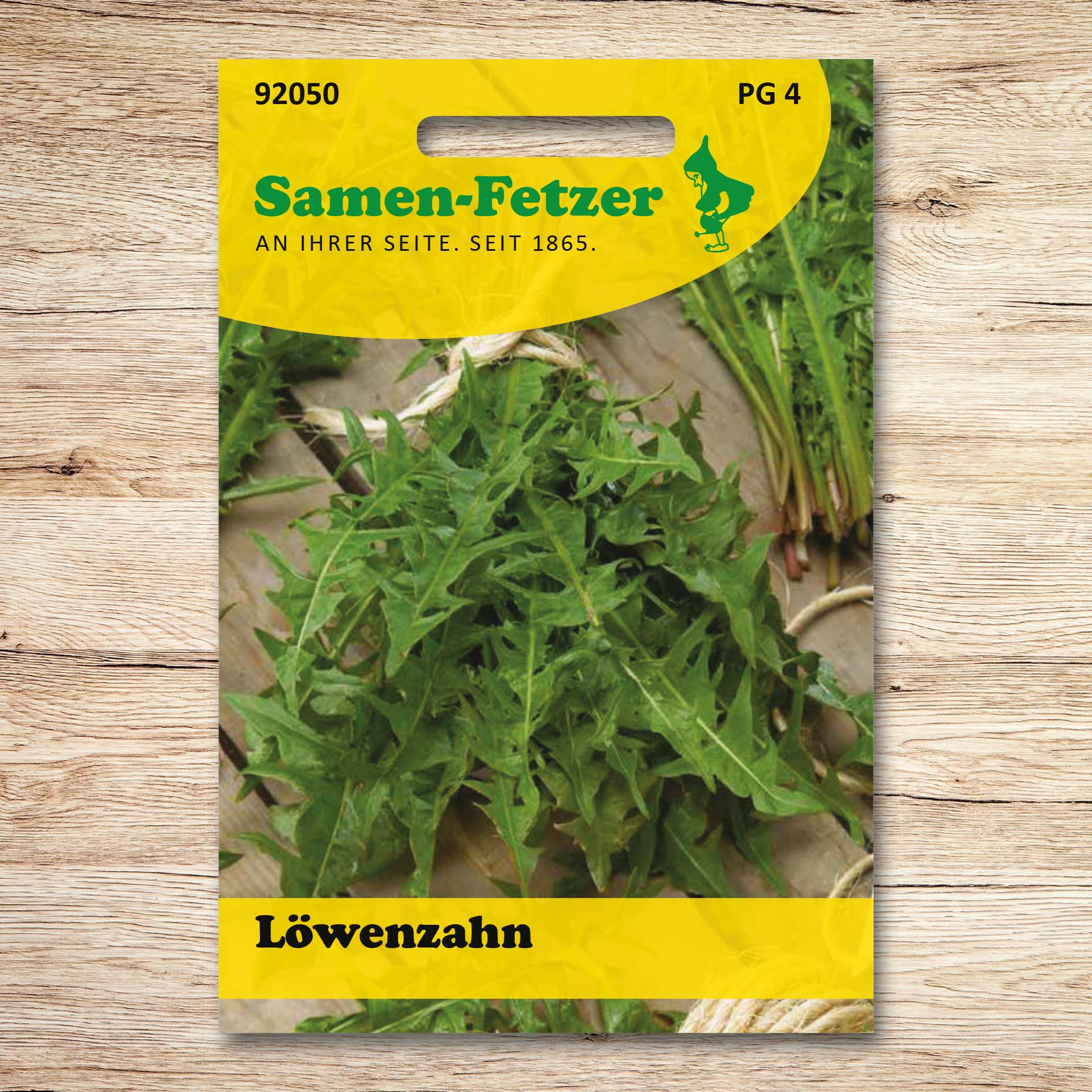 Samen-Fetzer Löwenzahn Saatgut, Packung mit frischen Löwenzahnblättern – vitaminreiches Gemüse für Salate und zum Treiben gebleichter Blätter