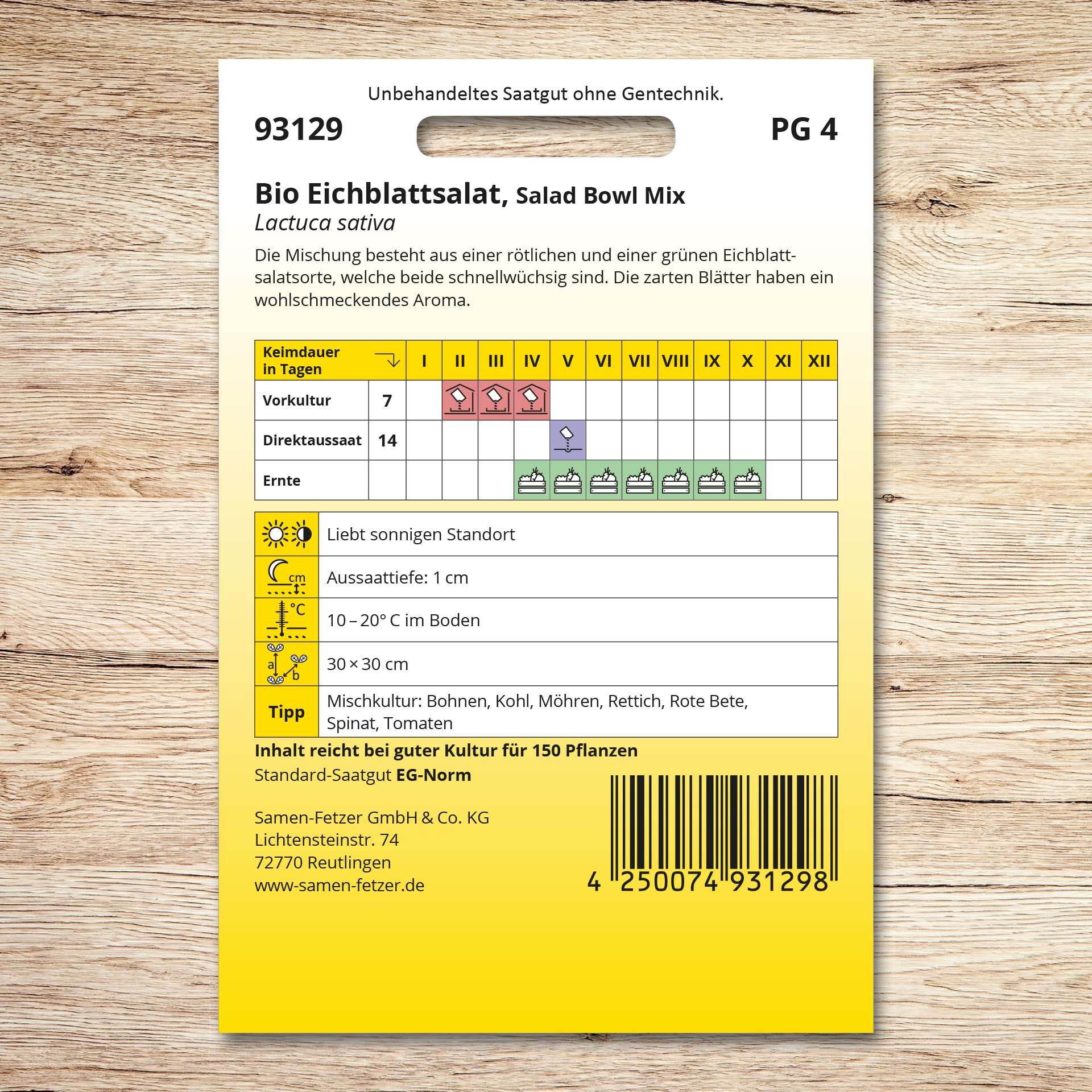 Eichblattsalat (Bio) Salad Bowl Mix