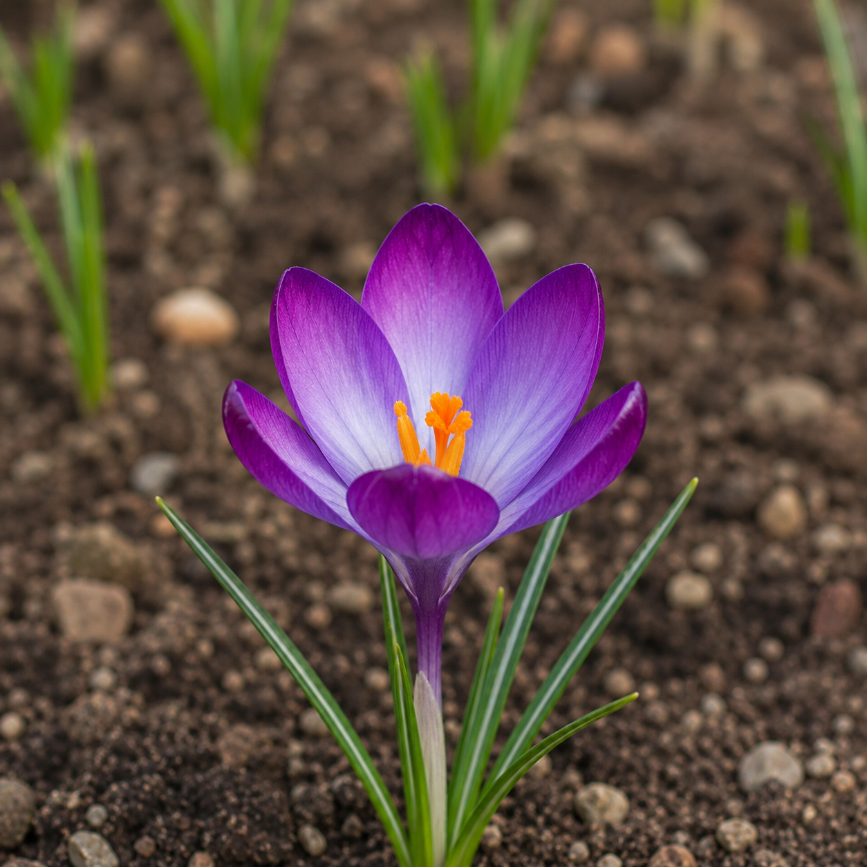 Crocus tommasinianus Ruby Giant
