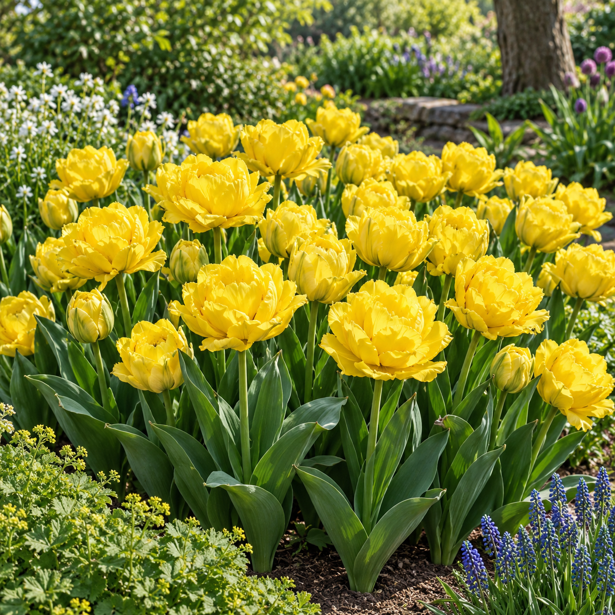 Gefüllte frühe Tulpen Limousine