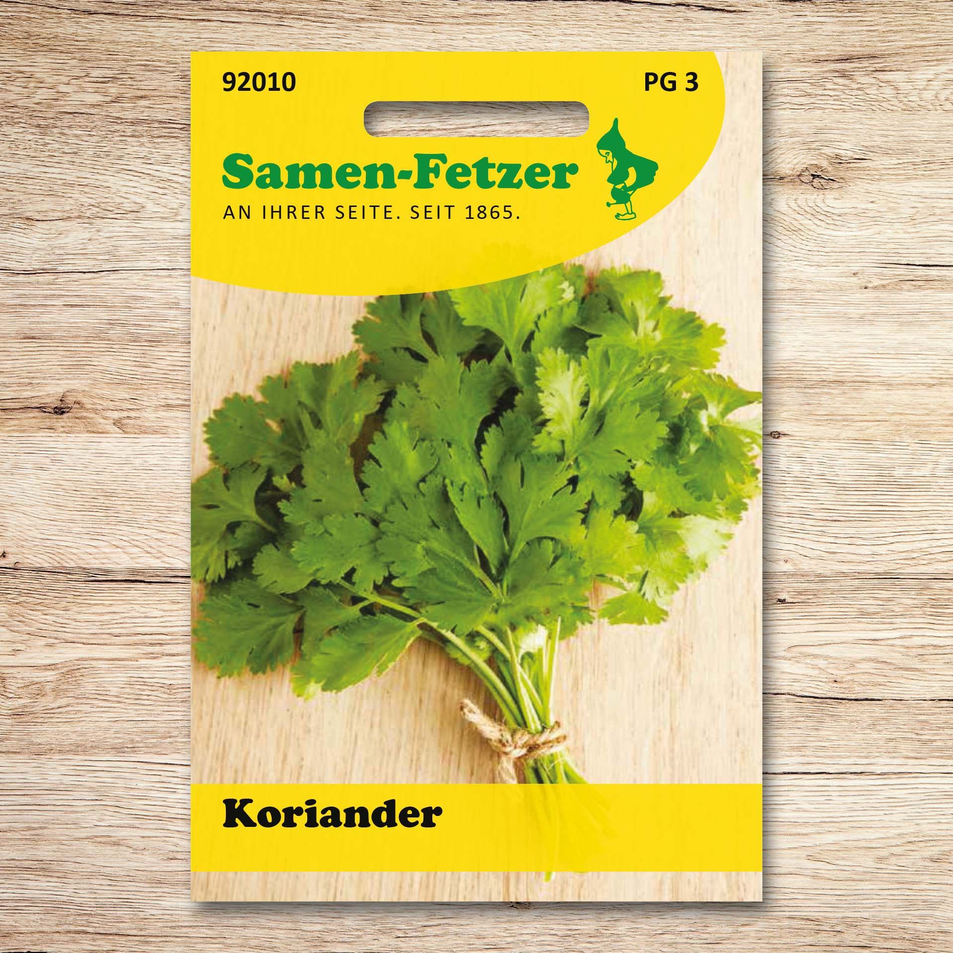 Samen-Fetzer Koriander Saatgut, blattreiche Züchtung für frische junge Blätter und aromatische Körner, ideal für fernöstliche Küche, Suppen, Rohkost sowie Fleisch und Wild