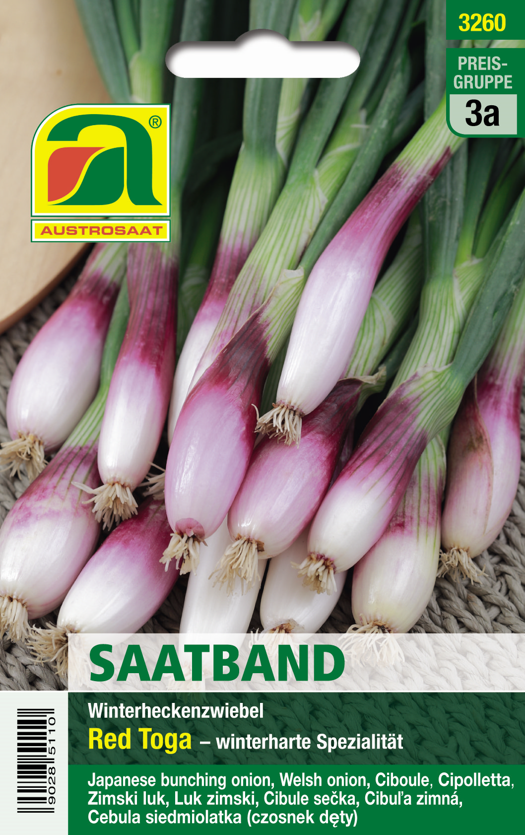 Saatband Winterheckenzwiebeln Red Toga