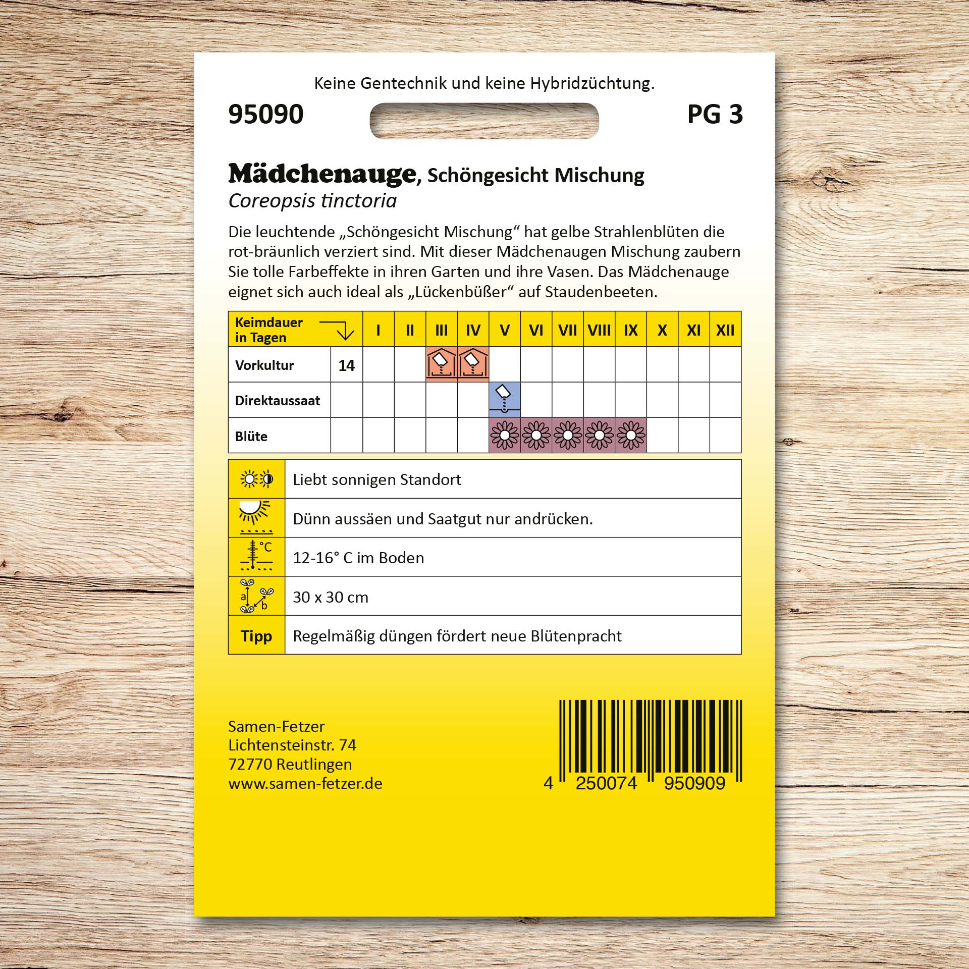 Mädchenauge Schöngesicht Mischung