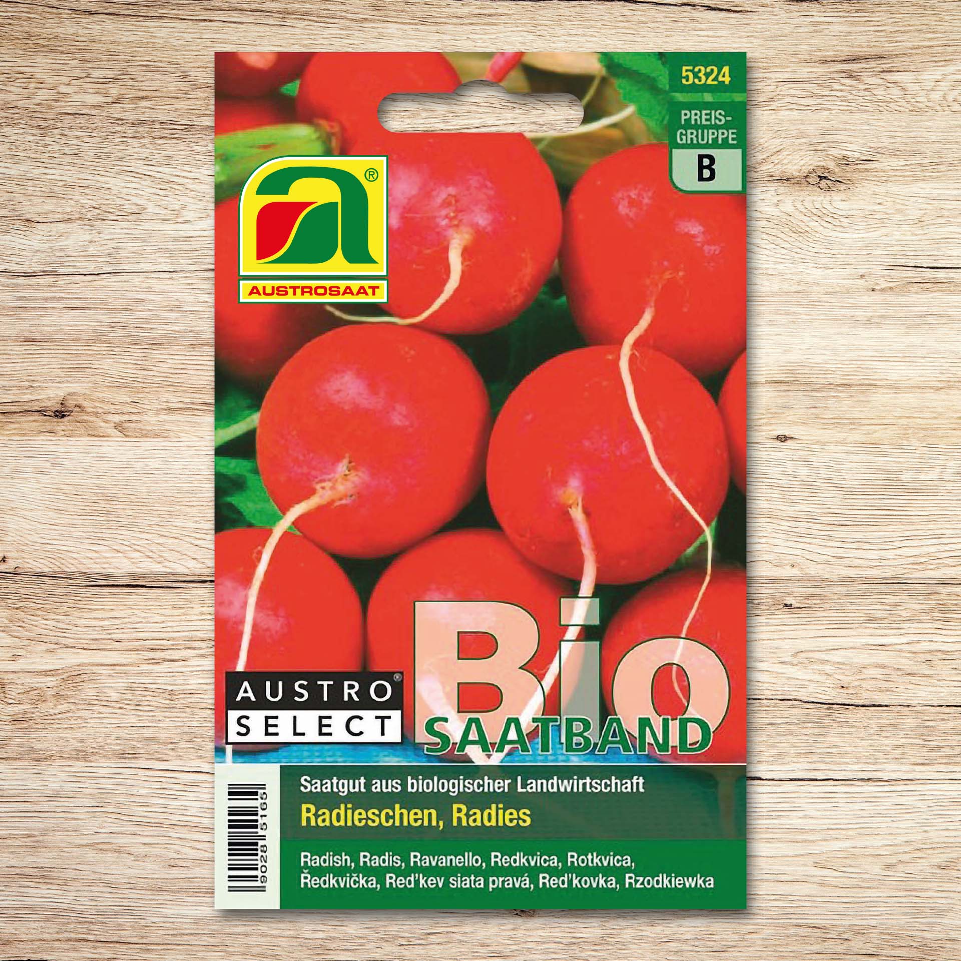 Saatband Radies (Bio)  Wiener Rotes Treib