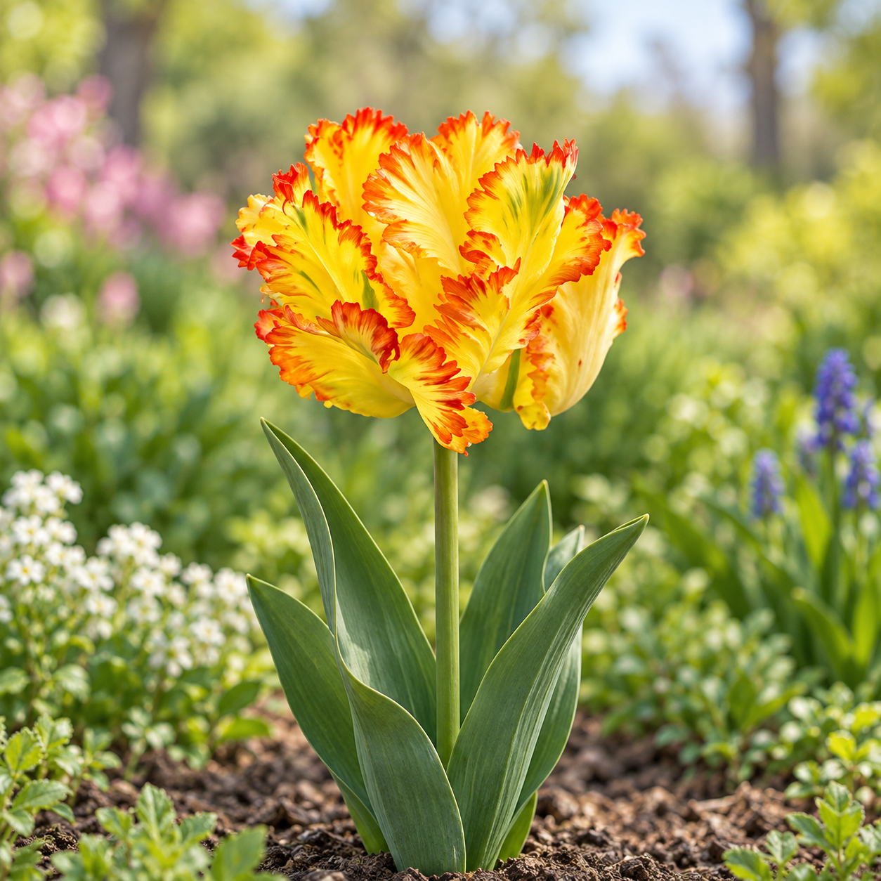 Papagei-Tulpen Caribbean Parrot