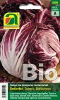 Samentüte Radicchio (Bio) Palla rossa 3 mit tiefrotem, rundem Radicchio-Salat für Spätherbst- und Winterernte