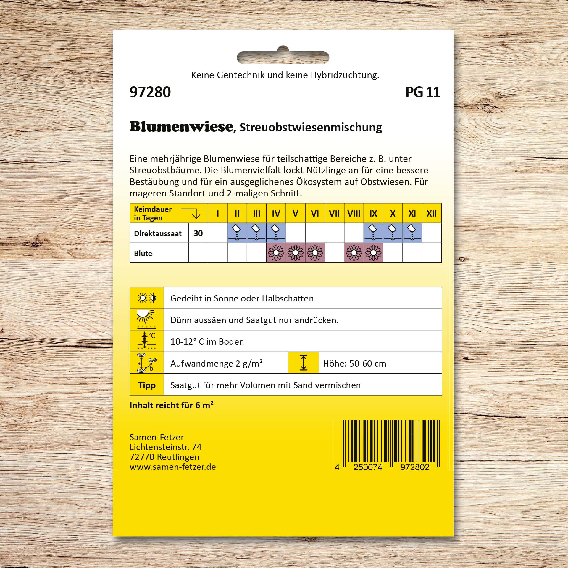 Blumenwiese Streuobstwiesenmischung