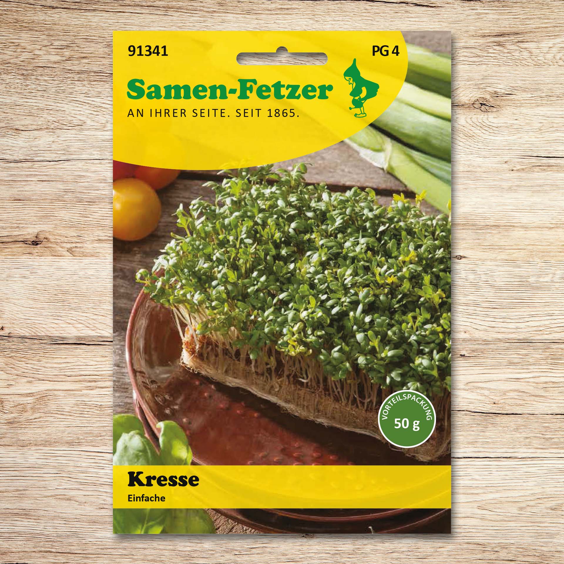 Samen-Fetzer Kresse Einfache: schnellwüchsige, vitaminreiche Gartenkresse als Samen für würzige Salate, Suppen und kalte Platten, auch für die Fensterbank geeignet
