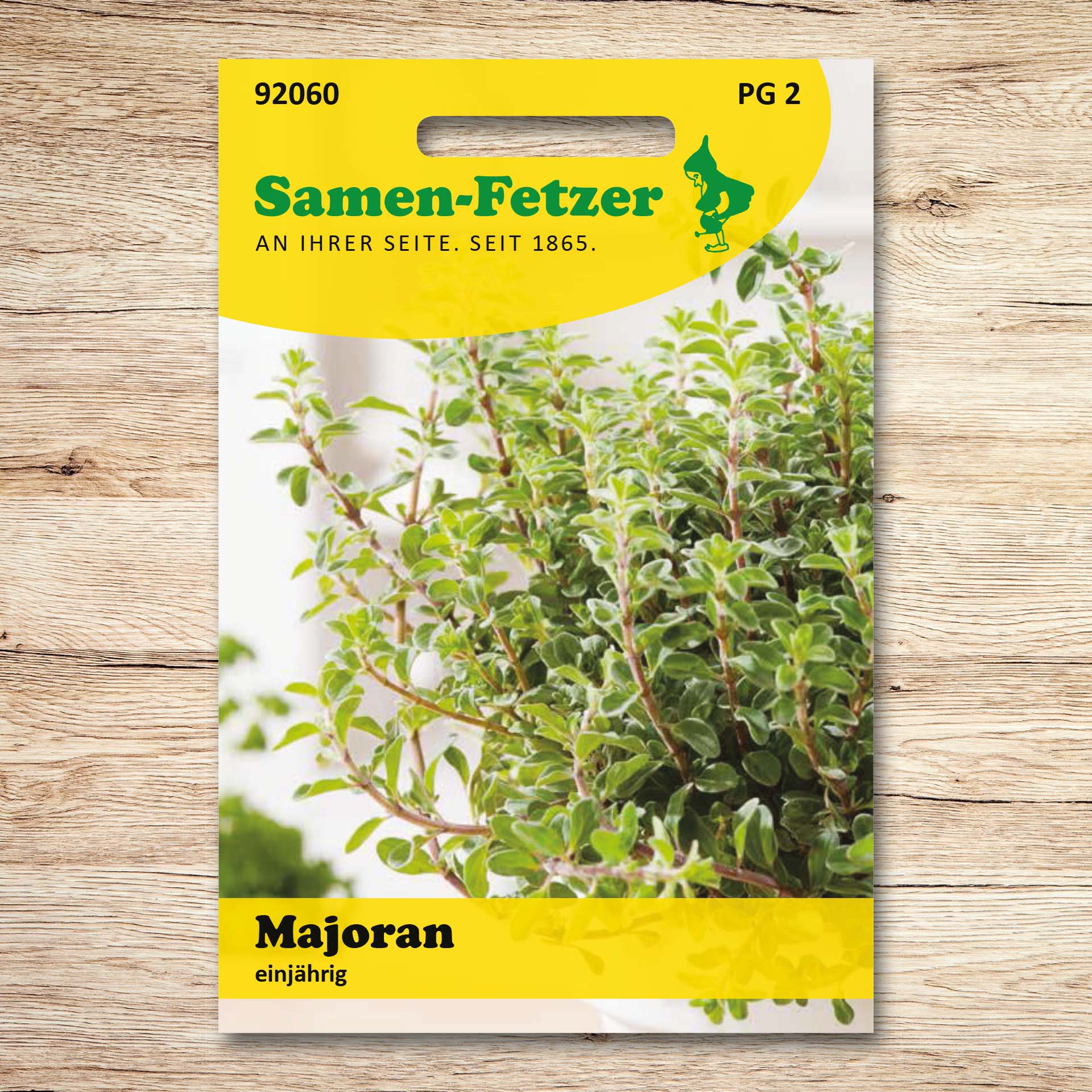 Samen-Fetzer Majoran Samen, einjährig - Saatgut für aromatisches Küchenkraut zum Würzen von Fleisch, Suppen und Brotaufstrichen