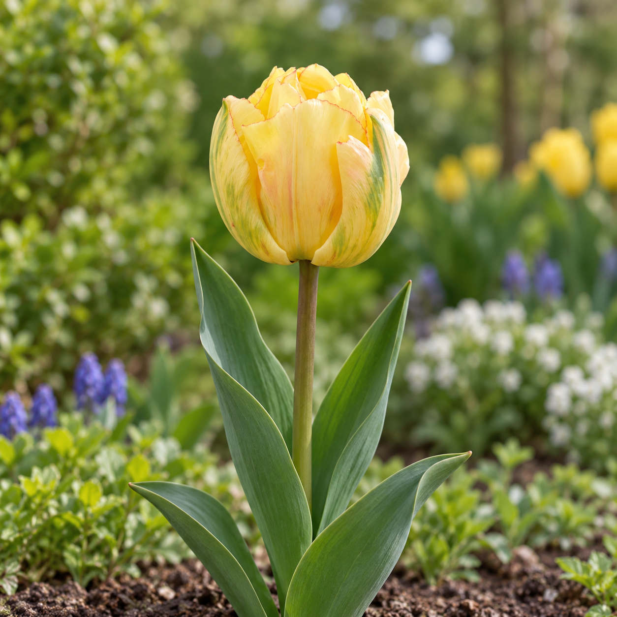 Gefüllte späte Tulpen Akebono